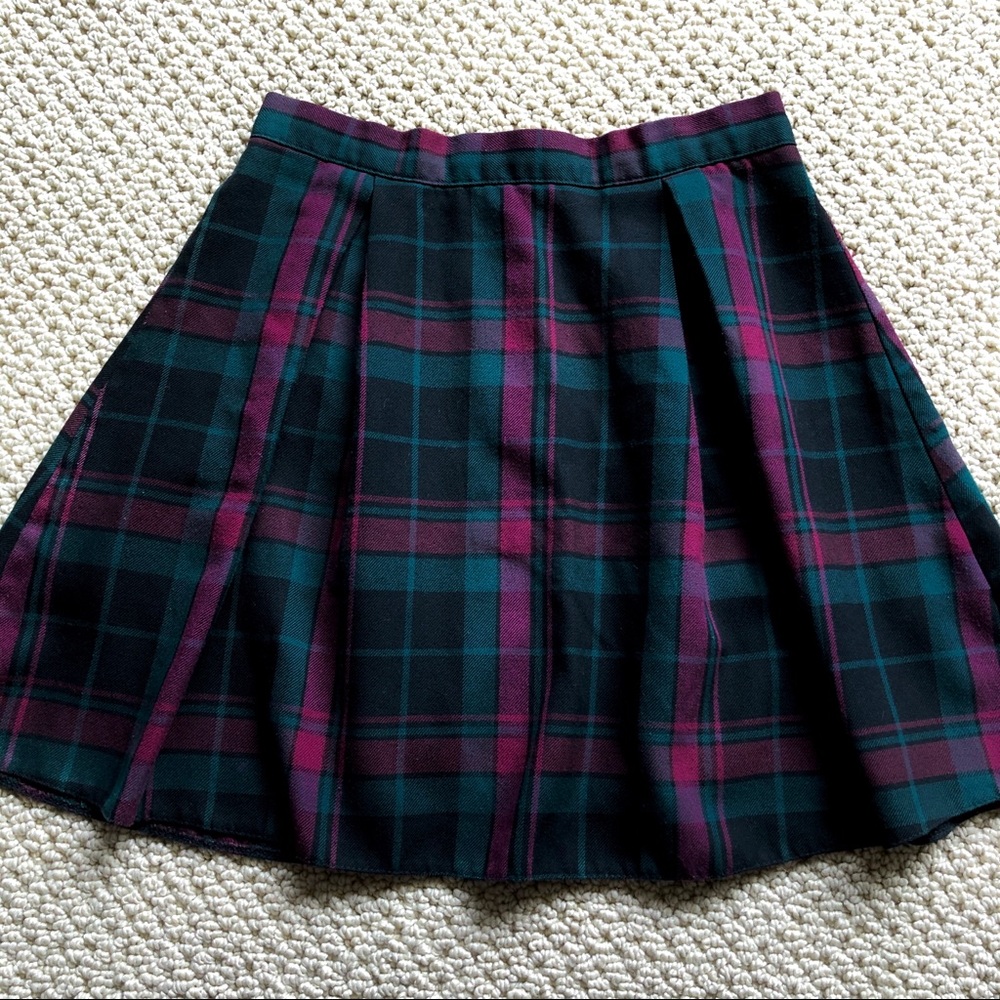 UO Plaid Pleated Skirt